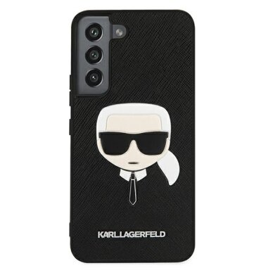 Samsung S22 PLUS juoda KARL LAGERFELD nugarėlė KLHCS22MSAKHBK 2