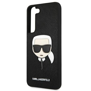 Samsung S22 PLUS juoda KARL LAGERFELD nugarėlė KLHCS22MSAKHBK 5