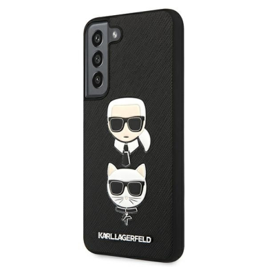 Samsung S22 PLUS juoda KARL LAGERFELD nugarėlė KLHCS22MSAKICKCBK 3