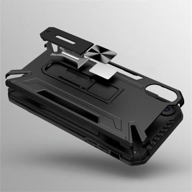 Samsung S22 PLUS juoda SHOCK ARMOR nugarėlė 2