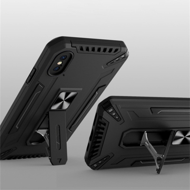 Samsung S22 PLUS juoda SHOCK ARMOR nugarėlė 3