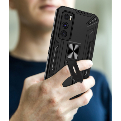 Samsung S22 PLUS juoda SHOCK ARMOR nugarėlė 5