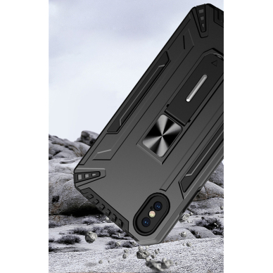 Samsung S22 PLUS juoda SHOCK ARMOR nugarėlė 7