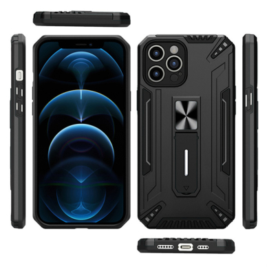 Samsung S22 PLUS juoda SHOCK ARMOR nugarėlė 8
