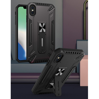 Samsung S22 PLUS juoda SHOCK ARMOR nugarėlė 9