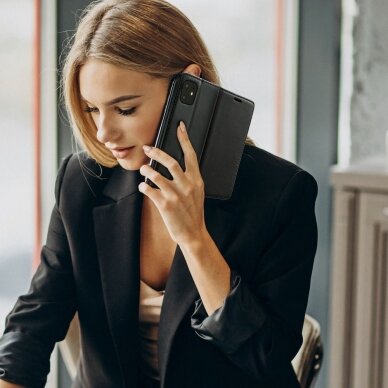 Samsung S22 PLUS juodas VIP šonu dėklas 4