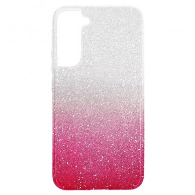 Samsung S22 PLUS rožinė GLITTER3 nugarėlė 1