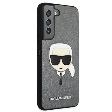 Samsung S22 PLUS sidabro sp. KARL LAGERFELD nugarėlė KLHCS22MSAKHSL 4