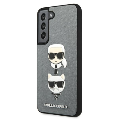 Samsung S22 PLUS sidabro sp. KARL LAGERFELD nugarėlė KLHCS22MSAKICKCSL 3