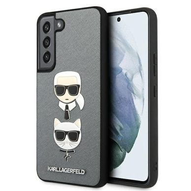 Samsung S22 PLUS sidabro sp. KARL LAGERFELD nugarėlė KLHCS22MSAKICKCSL Samsung S22 PLUS sidabro sp. KARL LAGERFELD nugarėlė KLHCS22MSAKICKCSL