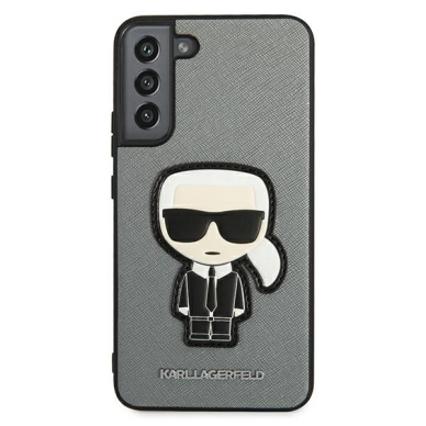 Samsung S22 PLUS sidabro spalvos KARL LAGERFELD nugarėlė KLHCS22MOKPG 2