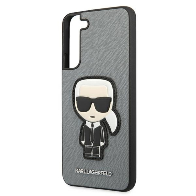 Samsung S22 PLUS sidabro spalvos KARL LAGERFELD nugarėlė KLHCS22MOKPG 5