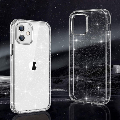 Samsung S22 PLUS skaidri Crystal Glitter nugarėlė 2