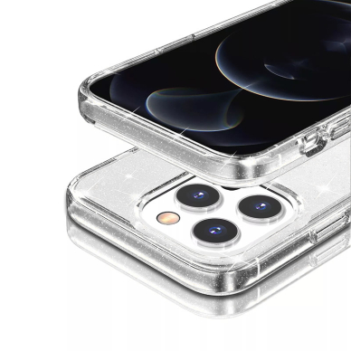 Samsung S22 PLUS skaidri Crystal Glitter nugarėlė 7