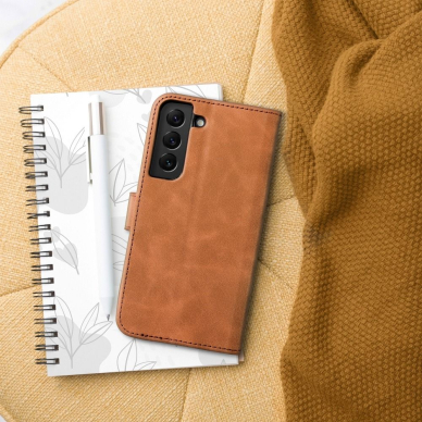 Samsung S22 ULTRA brown VELVET dėklas 2