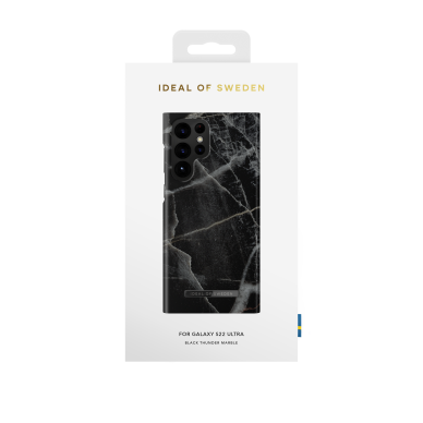 Samsung S22 ULTRA iDeal Of Sweden nugarėlė Black Thunder Marble 2