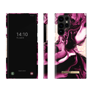 Samsung S22 ULTRA iDeal Of Sweden nugarėlė Golden Ruby Marble 1