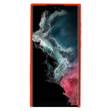 Samsung S22 ULTRA oranžinė SILICONE nugarėlė 2