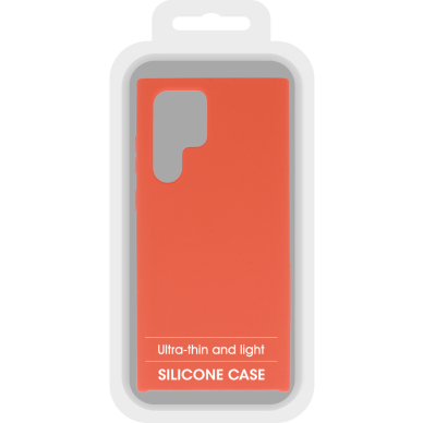 Samsung S22 ULTRA oranžinė SILICONE nugarėlė 5