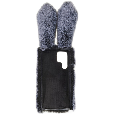 Samsung S22 ULTRA dark grey nugarėlė Fluffy rabbit 5