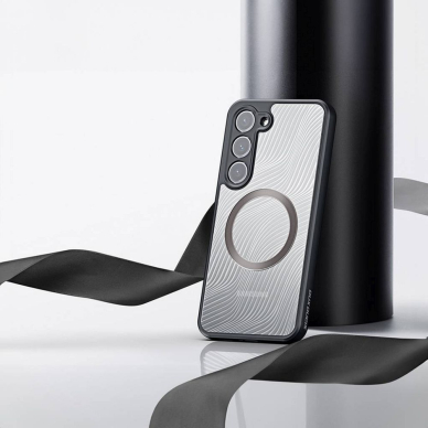 Samsung S23 black Dux Ducis Aimo nugarėlė Magsafe 10
