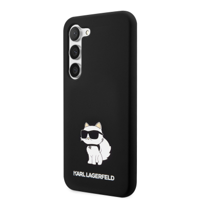 Samsung S23 black NFT Liquid Silicone KARL LAGERFELD nugarėlė 3