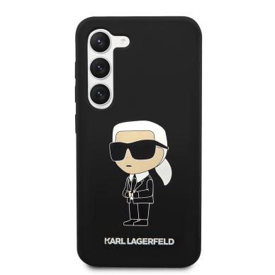 Samsung S23 black NFT Liquid Silicone KARL LAGERFELD nugarėlė 2
