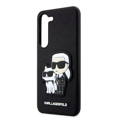 Samsung S23 black NFT Saffiano Karl and Choupette KARL LAGERFELD nugarėlė 5