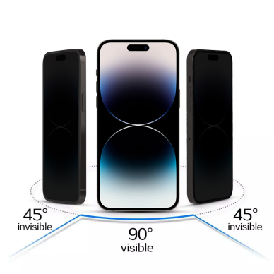 Samsung S22 / S23 black pilnas 5D PRIVACY stiklas 2