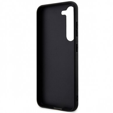 Samsung S23 FE black PU Leather 4G Metal Logo GUESS nugarėlė 6