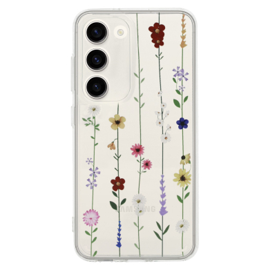 Samsung S23 FE clear Flower nugarėlė Design4 1