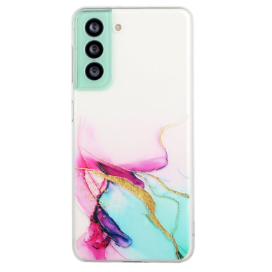 Samsung S23 FE Tracy nugarėlė LASER MARBLE Red/Yellow