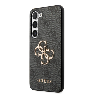 Samsung S23 grey Metal Logo GUESS nugarėlė 2