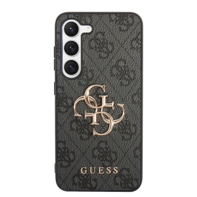Samsung S23 grey Metal Logo GUESS nugarėlė 3 Samsung S23 grey Metal Logo GUESS nugarėlė 3
