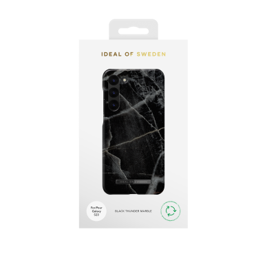 Samsung S23 iDeal Of Sweden nugarėlė Black Thunder Marble 1
