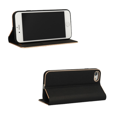 Samsung S23 juodas VENBOOK dėklas 3