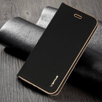 Samsung S23 juodas VENBOOK dėklas 4