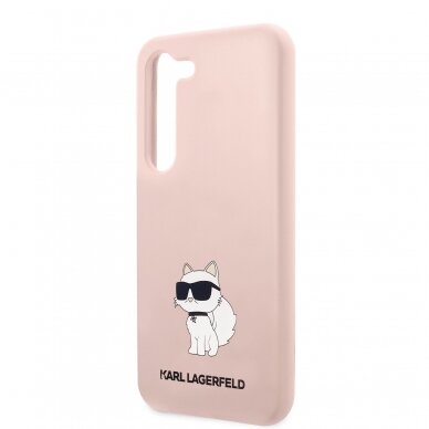 Samsung S23 pink NFT Liquid Silicone KARL LAGERFELD nugarėlė 5
