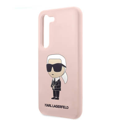 Samsung S23 pink NFT Liquid Silicone KARL LAGERFELD nugarėlė 5