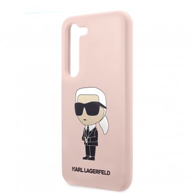 Samsung S23 pink NFT Liquid Silicone KARL LAGERFELD nugarėlė 5