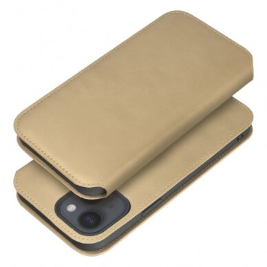Samsung S23 PLUS aukso spalvos DUAL POCKET dėklas 1