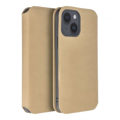 Samsung S23 PLUS aukso spalvos DUAL POCKET dėklas 2