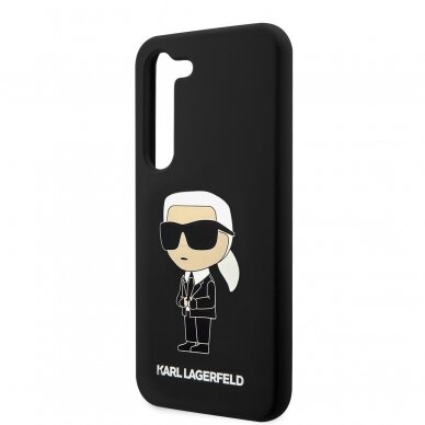 Samsung S23 PLUS black NFT Liquid Silicone KARL LAGERFELD nugarėlė 5