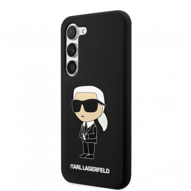 Samsung S23 PLUS black NFT Liquid Silicone KARL LAGERFELD nugarėlė 3