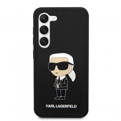 Samsung S23 PLUS black NFT Liquid Silicone KARL LAGERFELD nugarėlė 2