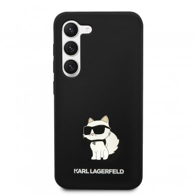 Samsung S23 PLUS black NFT Liquid Silicone KARL LAGERFELD nugarėlė 2