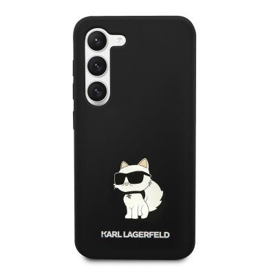 Samsung S23 PLUS black NFT Liquid Silicone KARL LAGERFELD nugarėlė 2
