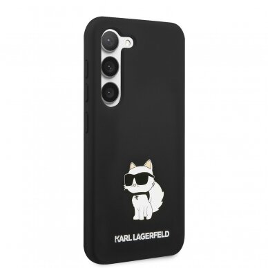 Samsung S23 PLUS black NFT Liquid Silicone KARL LAGERFELD nugarėlė 4