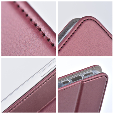 Samsung S23 PLUS bordo spalvos MAGNETIC dėklas 5