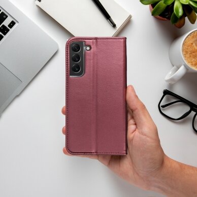 Samsung S23 PLUS bordo spalvos MAGNETIC dėklas 3